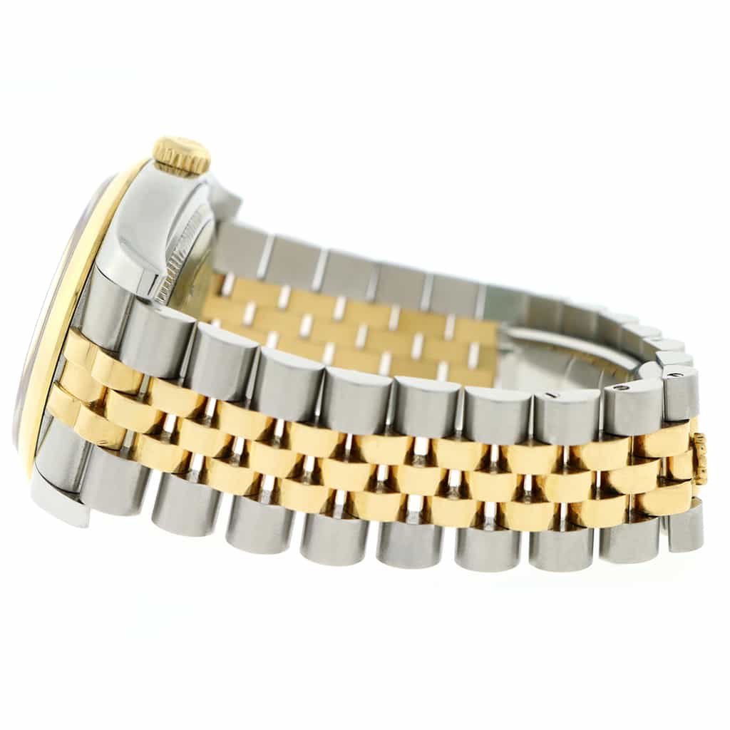 Rolex Datejust 2-Tone 18K Yellow Gold/Stainless Steel Original White Index Dial 36MM Jubilee Watch 116203 - Image 6