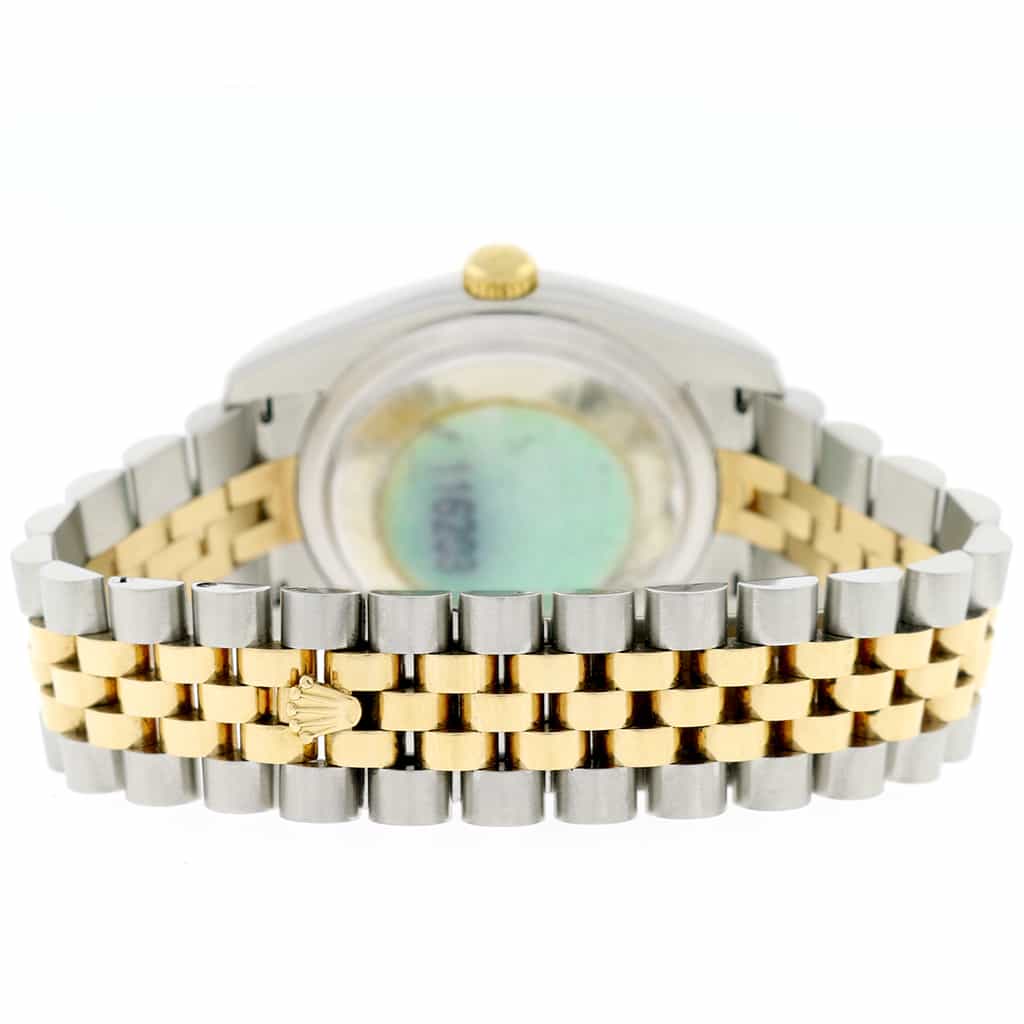 Rolex Datejust 2-Tone 18K Yellow Gold/Stainless Steel Original White Index Dial 36MM Jubilee Watch 116203 - Image 8
