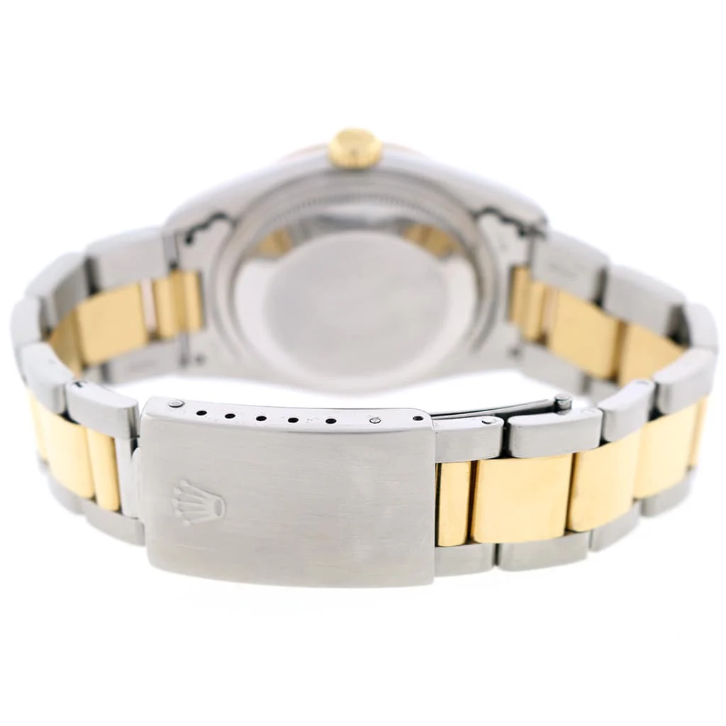 Rolex Datejust 2-Tone 18K Yellow Gold/Stainless Steel White Roman Dial 36MM Mens Oyster Watch 16203 - Image 7
