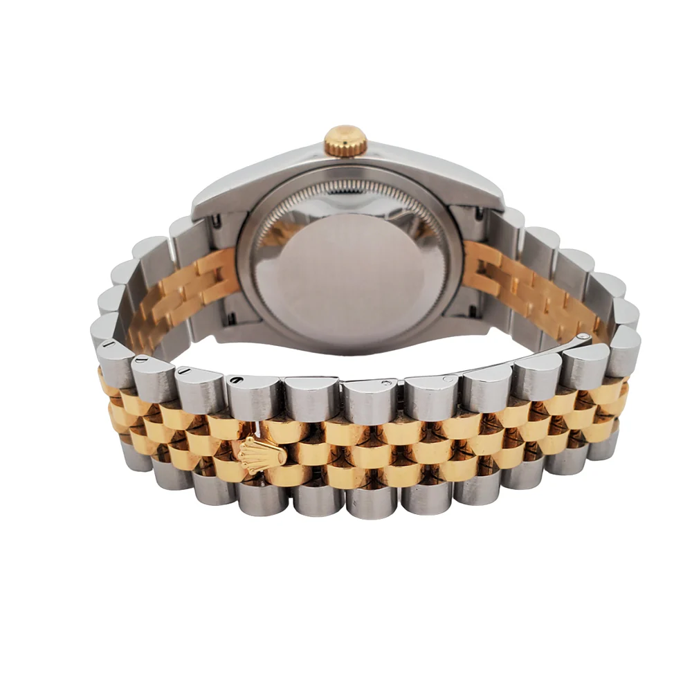 Rolex Datejust 2-Tone 36mm Champagne Dial Yellow Gold And Steel Jubilee Watch 116233 Box Papers - Image 5