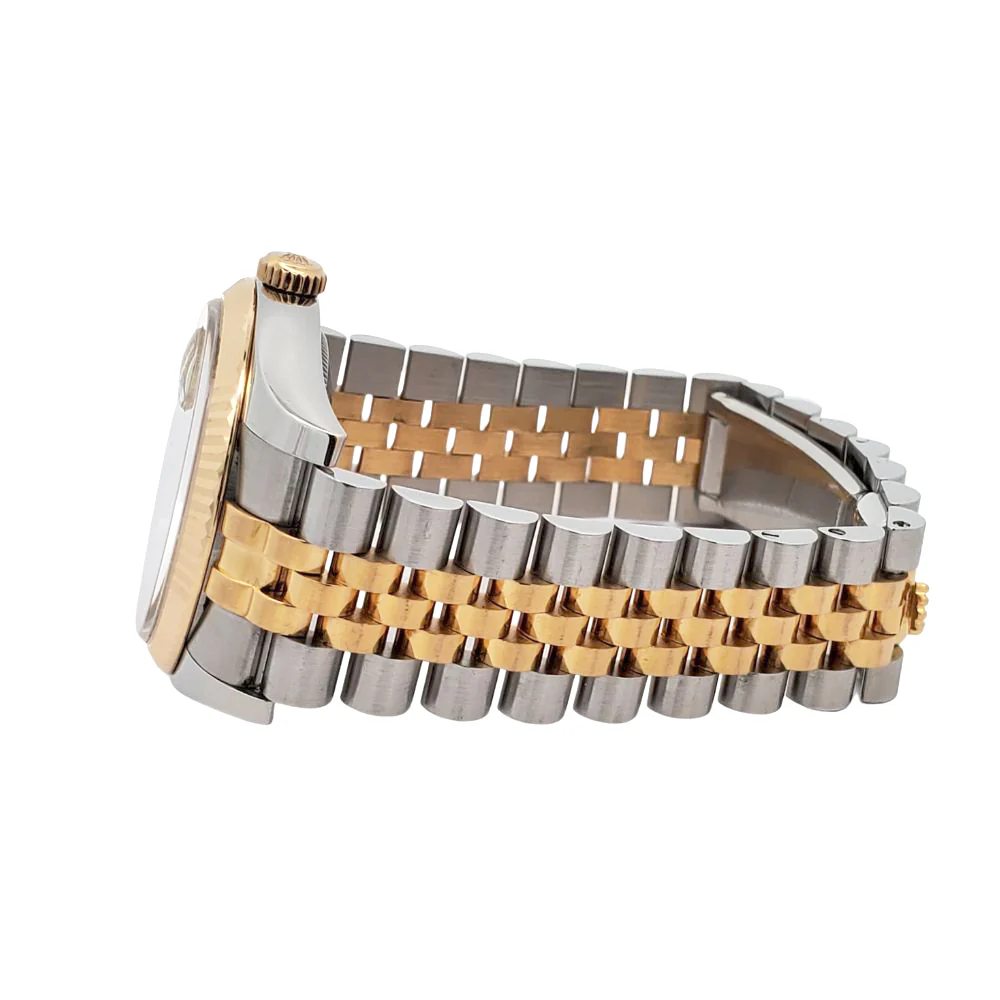 Rolex Datejust 2-Tone 36mm Silver Dial Yellow Gold And Steel Jubilee Watch 116233 Box Papers - Image 4