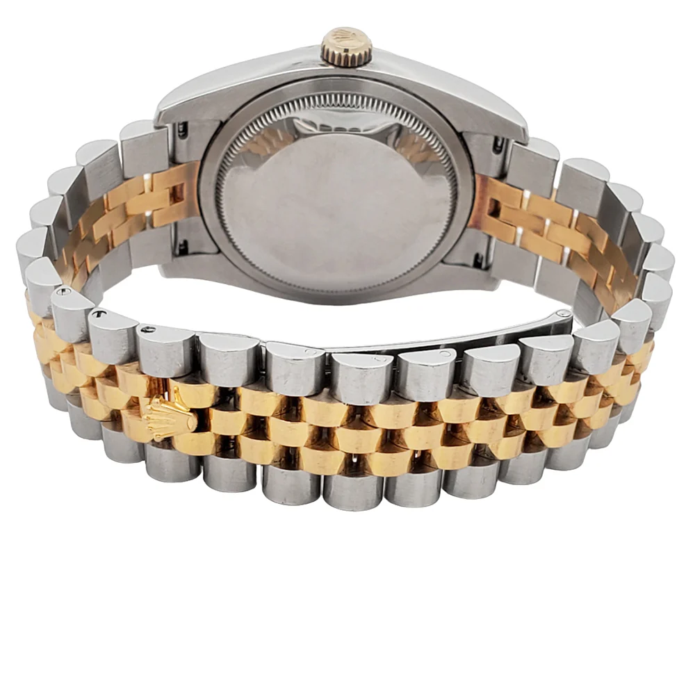 Rolex Datejust 2-Tone 36mm Silver Dial Yellow Gold And Steel Jubilee Watch 116233 Box Papers - Image 5