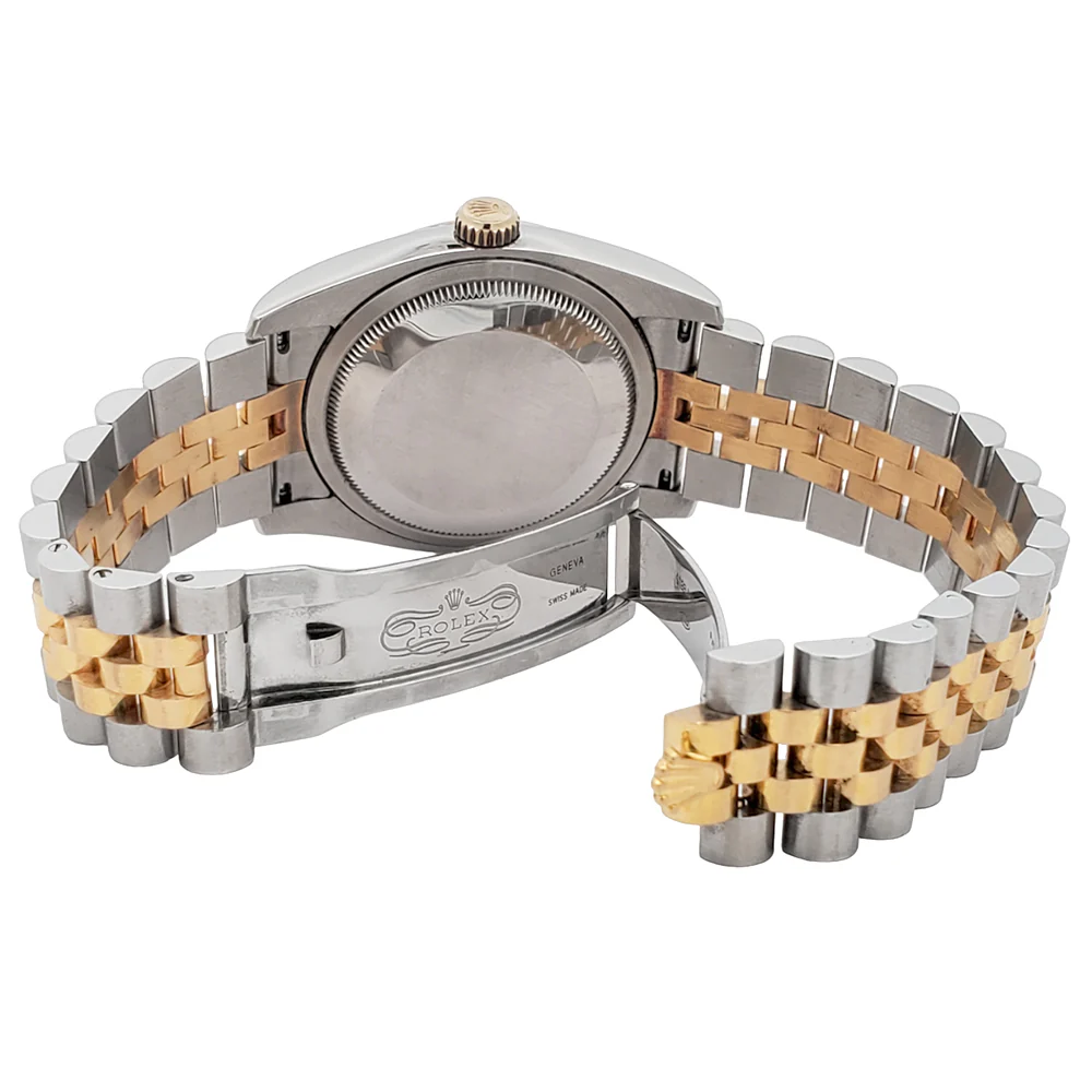 Rolex Datejust 2-Tone 36mm Silver Dial Yellow Gold And Steel Jubilee Watch 116233 Box Papers - Image 6