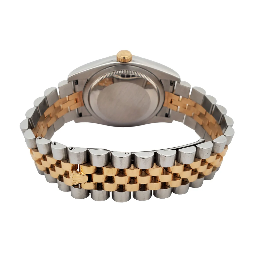 Rolex Datejust 2-Tone 36mm Silver Floral Yellow gold/Steel Jubilee Watch 116233 Box Papers - Image 5
