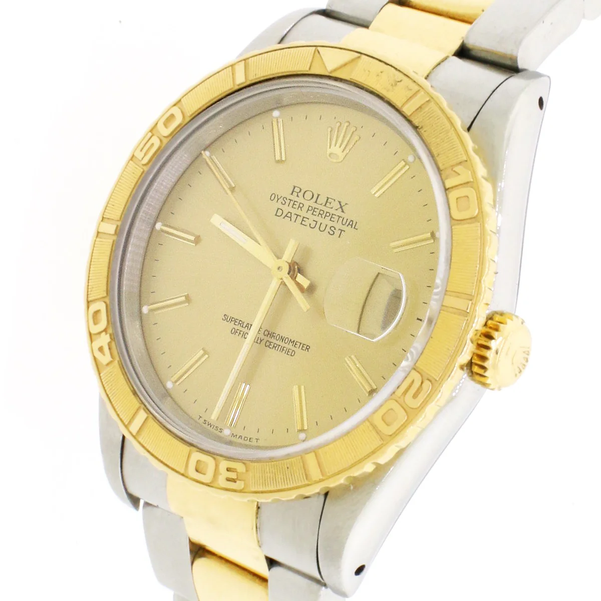 Rolex Datejust 2-tone Thunderbird Turnograph Champagne Dial 36mm Oyster Watch - Image 7