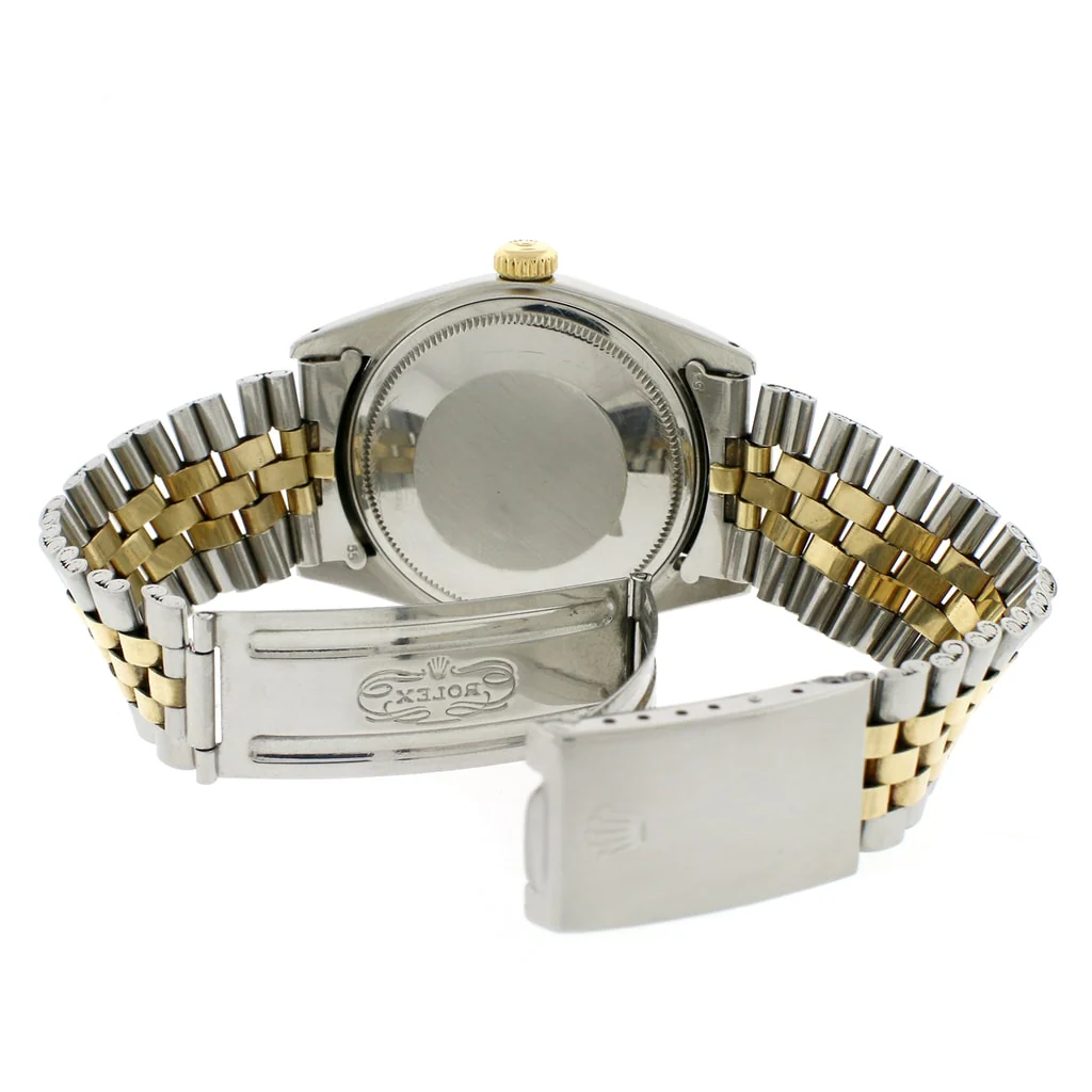 Rolex Datejust 2-Tone Vintage Yellow Gold & Stainless Steel Factory White Dial 36MM Automatic Mens Watch 1603 - Image 8