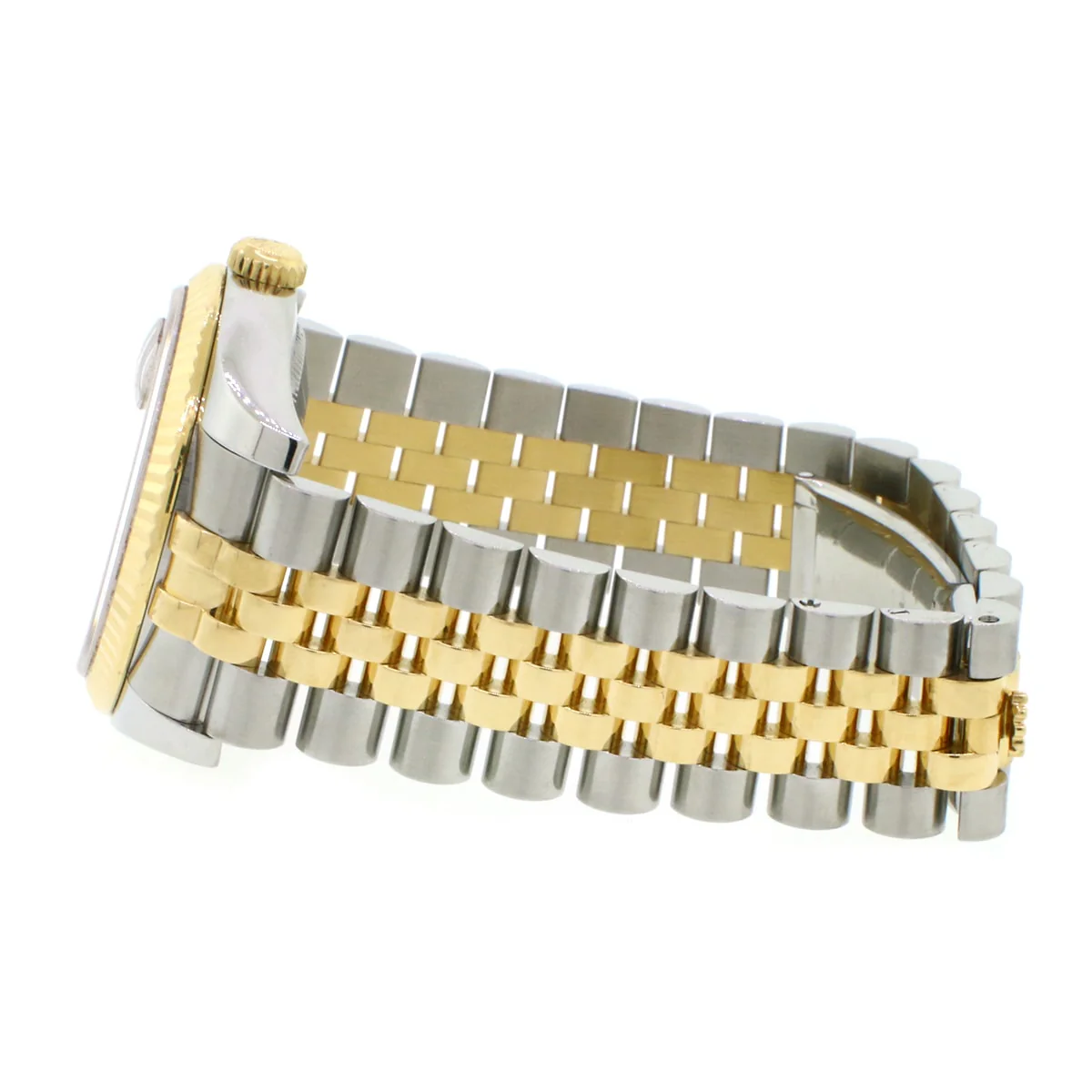 Rolex Datejust 2-Tone Yellow Gold/Steel Jubilee Factory Black Diamond Dial 36MM Automatic Mens Watch 116233 - Image 4