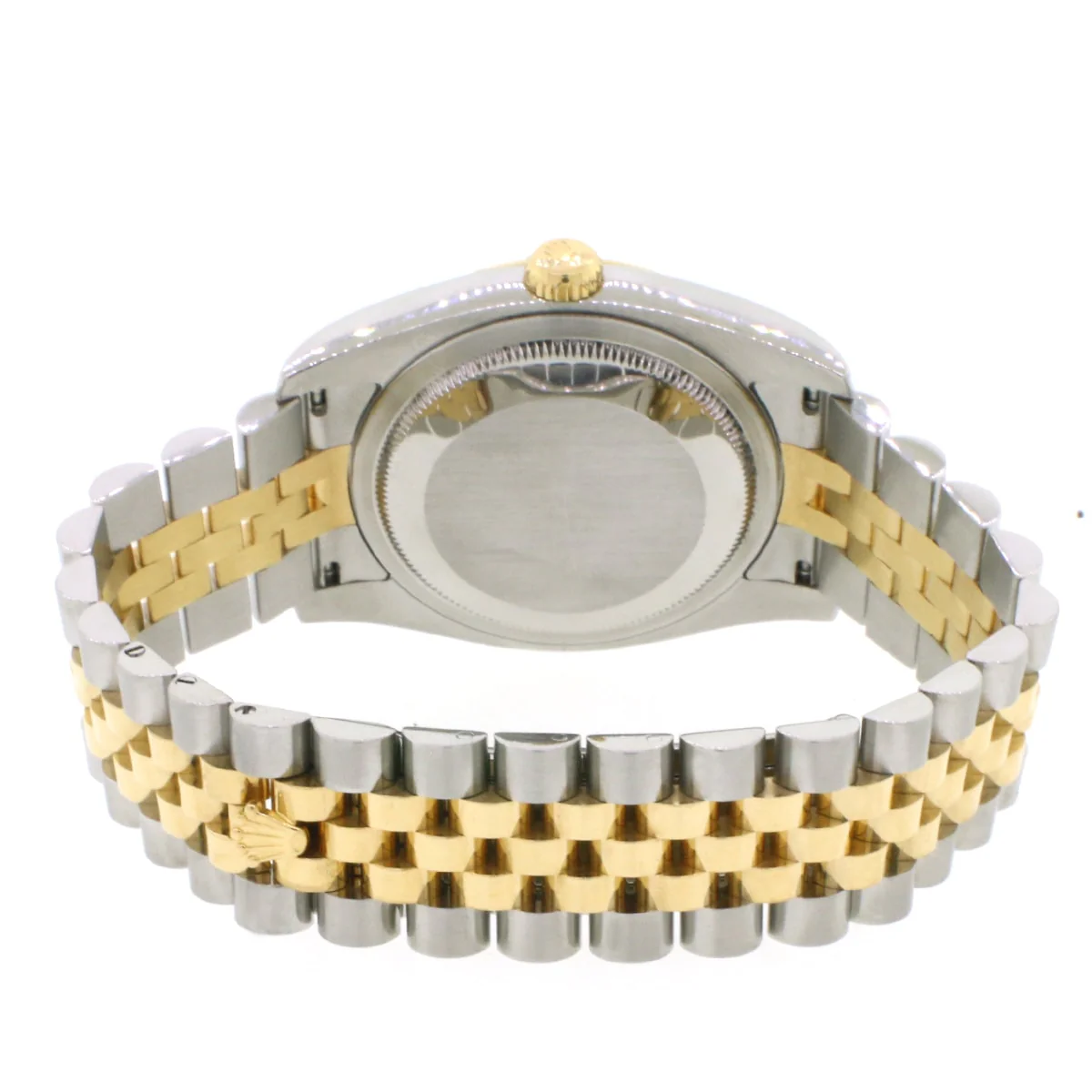 Rolex Datejust 2-Tone Yellow Gold/Steel Jubilee Factory Black Diamond Dial 36MM Automatic Mens Watch 116233 - Image 5