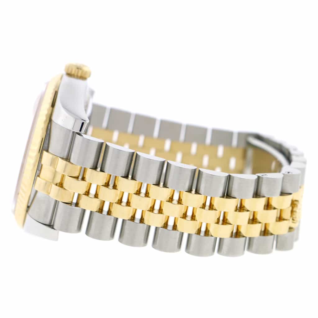 Rolex Datejust 2-Tone Yellow Gold/Stainless Steel Original Champagne Roman Dial 36MM Jubilee Watch 116233 - Image 5