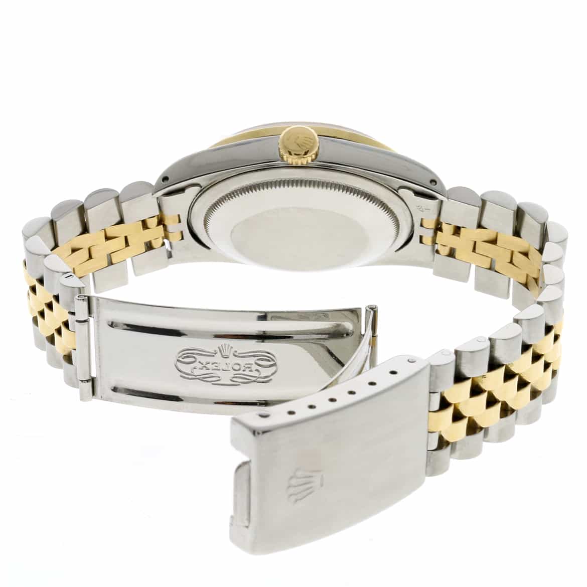 Rolex Datejust 2-Tone Yellow Gold/Steel Original Champagne Diamond Dial 36MM Automatic Jubilee Watch w/Diamond Bezel - Image 8