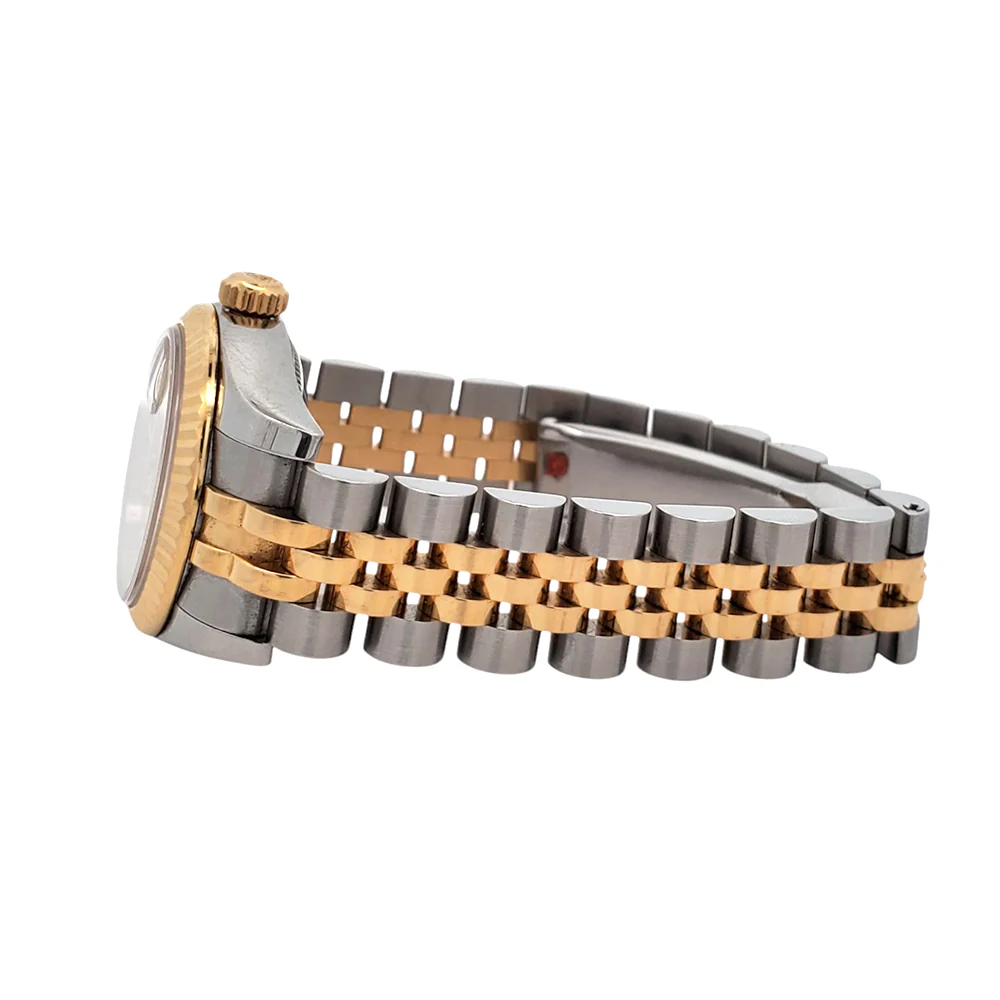 Rolex Datejust 26mm 179173 Factory Champagne Diamond 2-tone Yellow Gold/Steel Jubilee Watch - Image 4