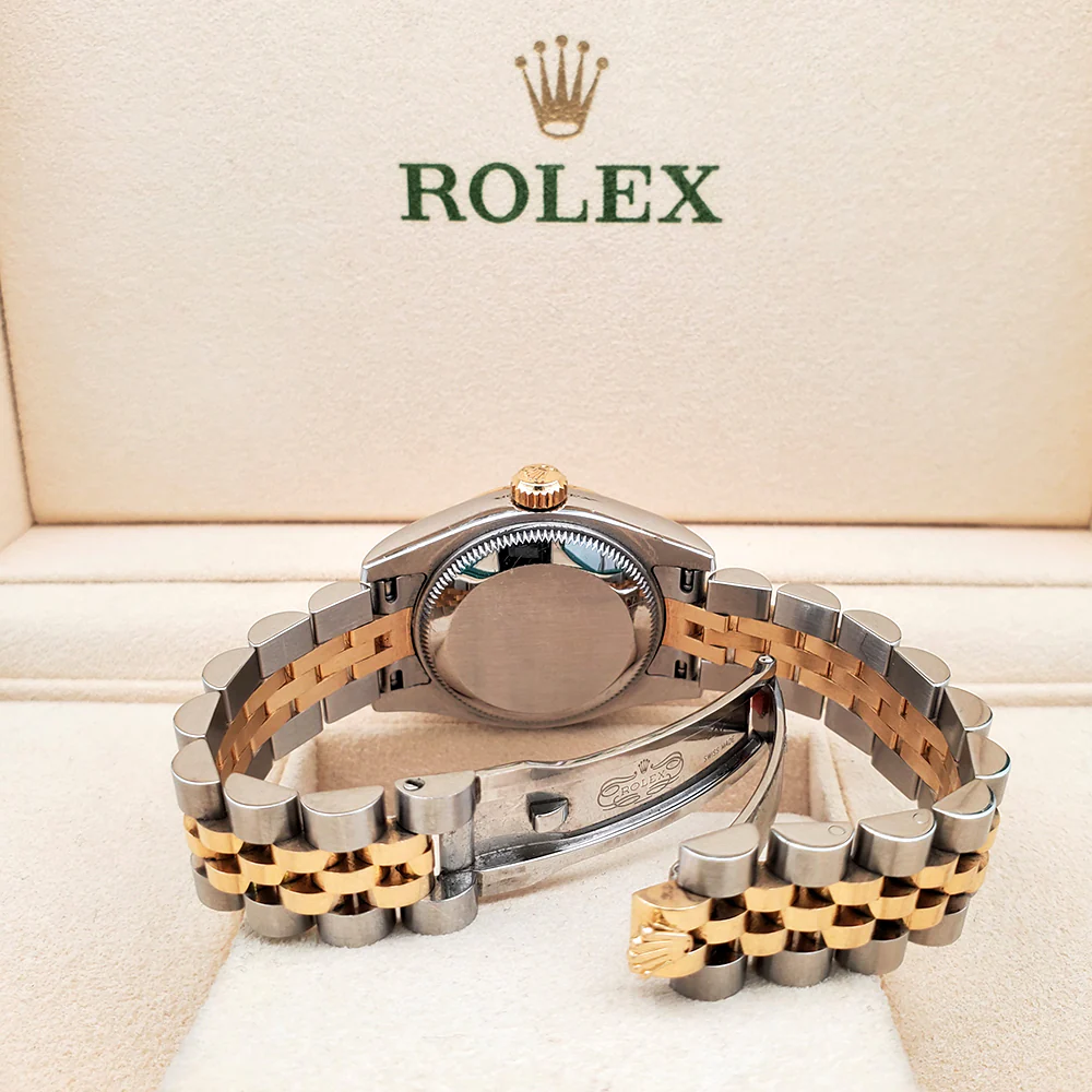 Rolex Datejust 26mm 179173 Factory Champagne Diamond 2-tone Yellow Gold/Steel Jubilee Watch - Image 6