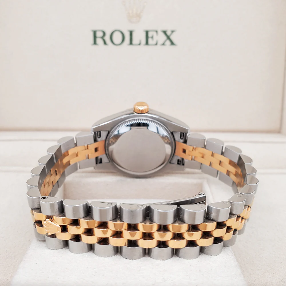 Rolex Datejust 26mm 179173 Factory Champagne Diamond Dial Yellow Gold Fluted Bezel Watch Box Papers - Image 5
