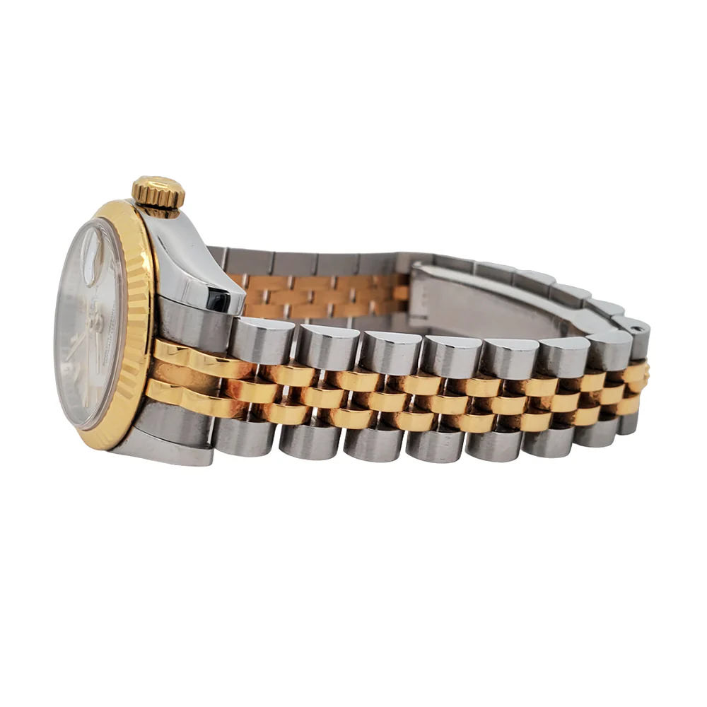 Rolex Datejust 26mm 179173 Silver Index Dial Yellow Gold Fluted Bezel Watch Box Papers - Image 4