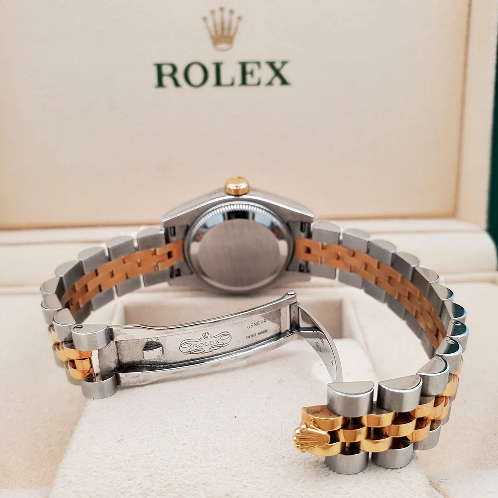 Rolex Datejust 26mm 179173 Silver Index Dial Yellow Gold Fluted Bezel Watch Box Papers - Image 6