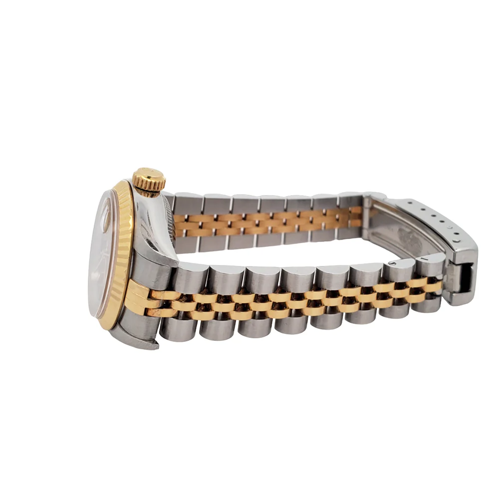 Rolex Datejust 26mm 2-Tone Champagne Dial Yellow Gold/Steel Jubilee Watch 69173 Box Papers - Image 4