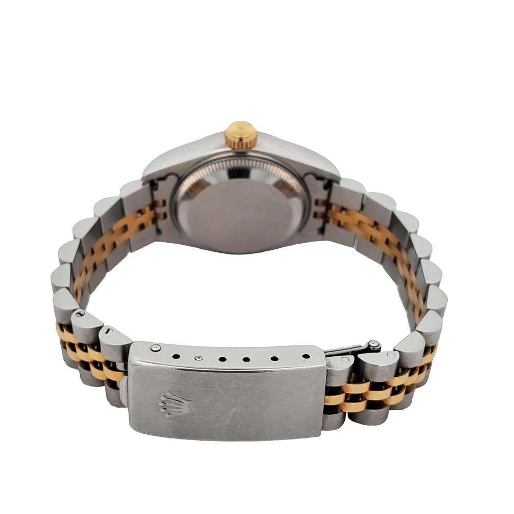 Rolex Datejust 26mm 2-Tone Champagne Stick Dial Yellow Gold/Steel Jubilee Watch 69173 - Image 5