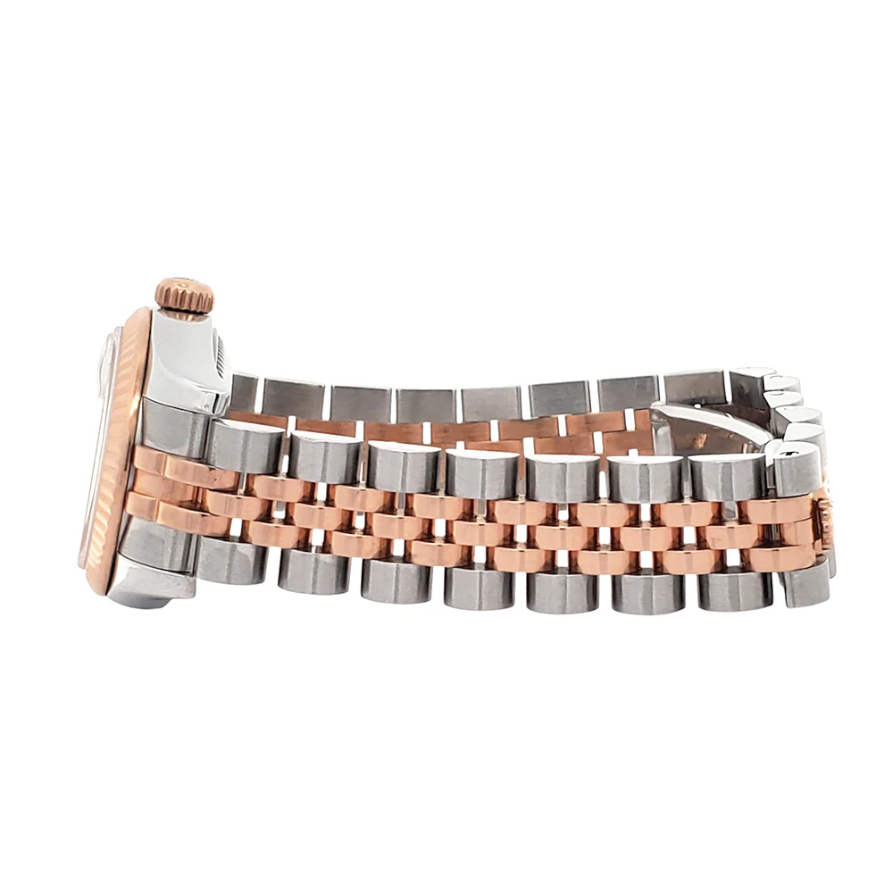 Rolex Datejust 26mm 2-Tone Rose Gold/Steel White Roman Dial 179171 Ladies Watch Box/Apr - Image 6