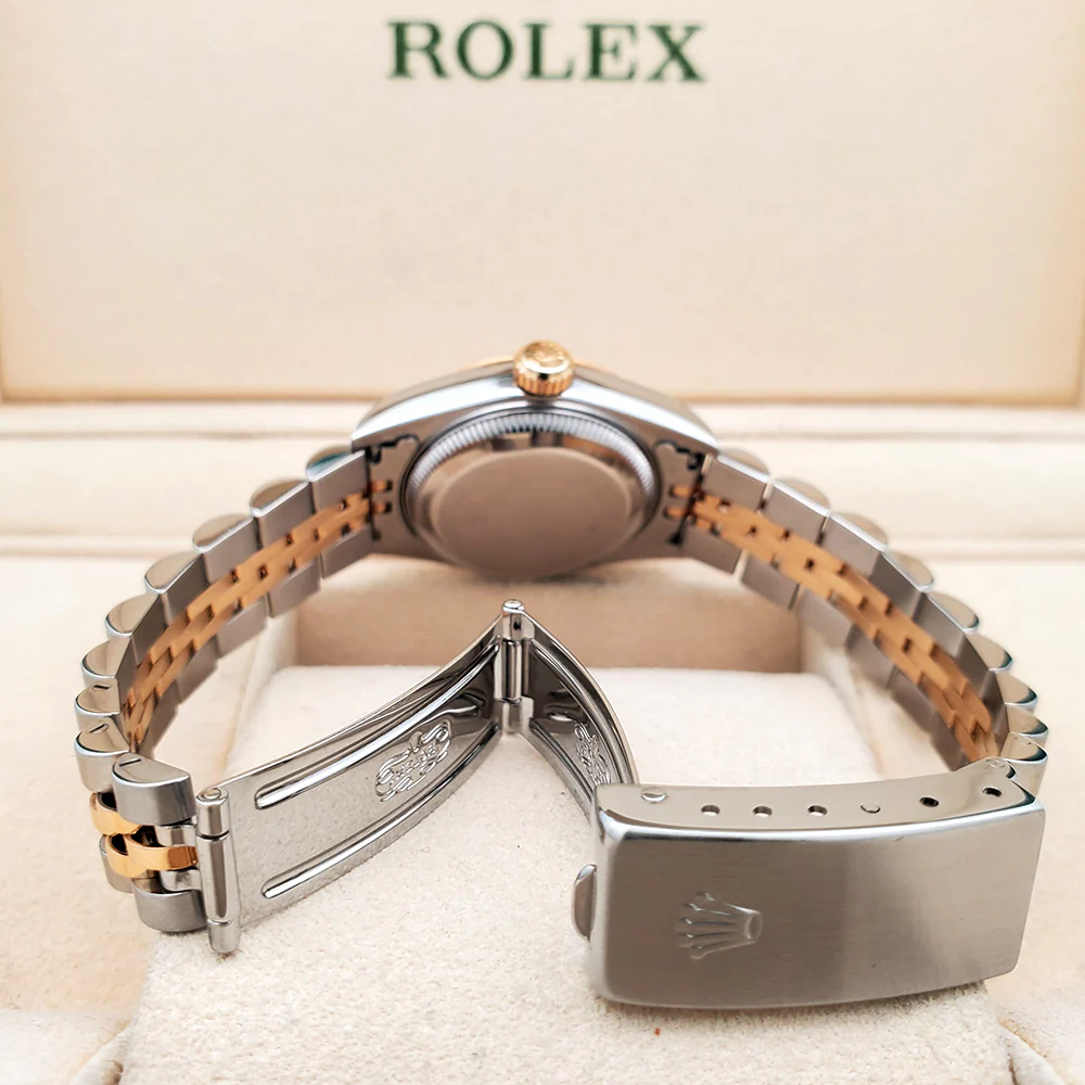 Rolex Datejust 26mm 2-tone Yellow Gold/Steel Champagne Dial Jubilee Watch 69173 Box Papers - Image 6