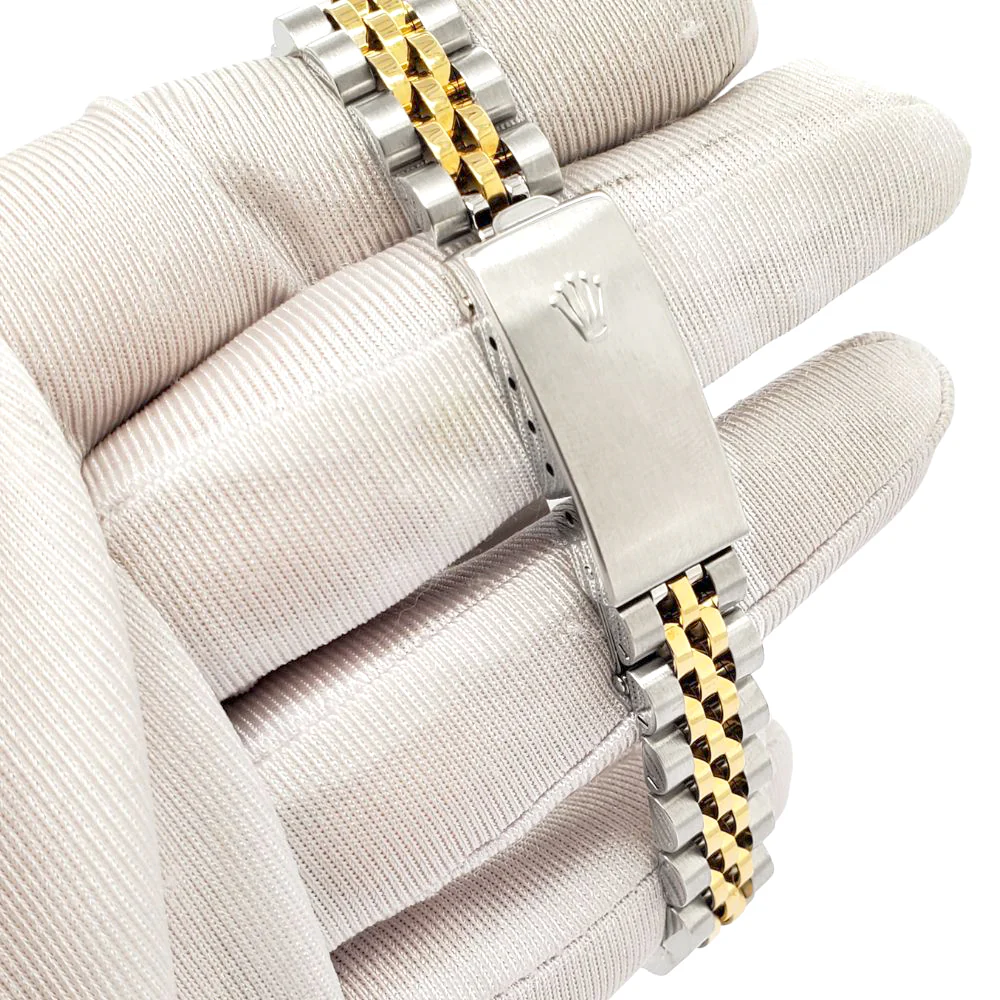 Rolex Datejust 26MM 69173 Factory Champagne Dial Yellow Gold Fluted Bezel Watch Box Papers - Image 5