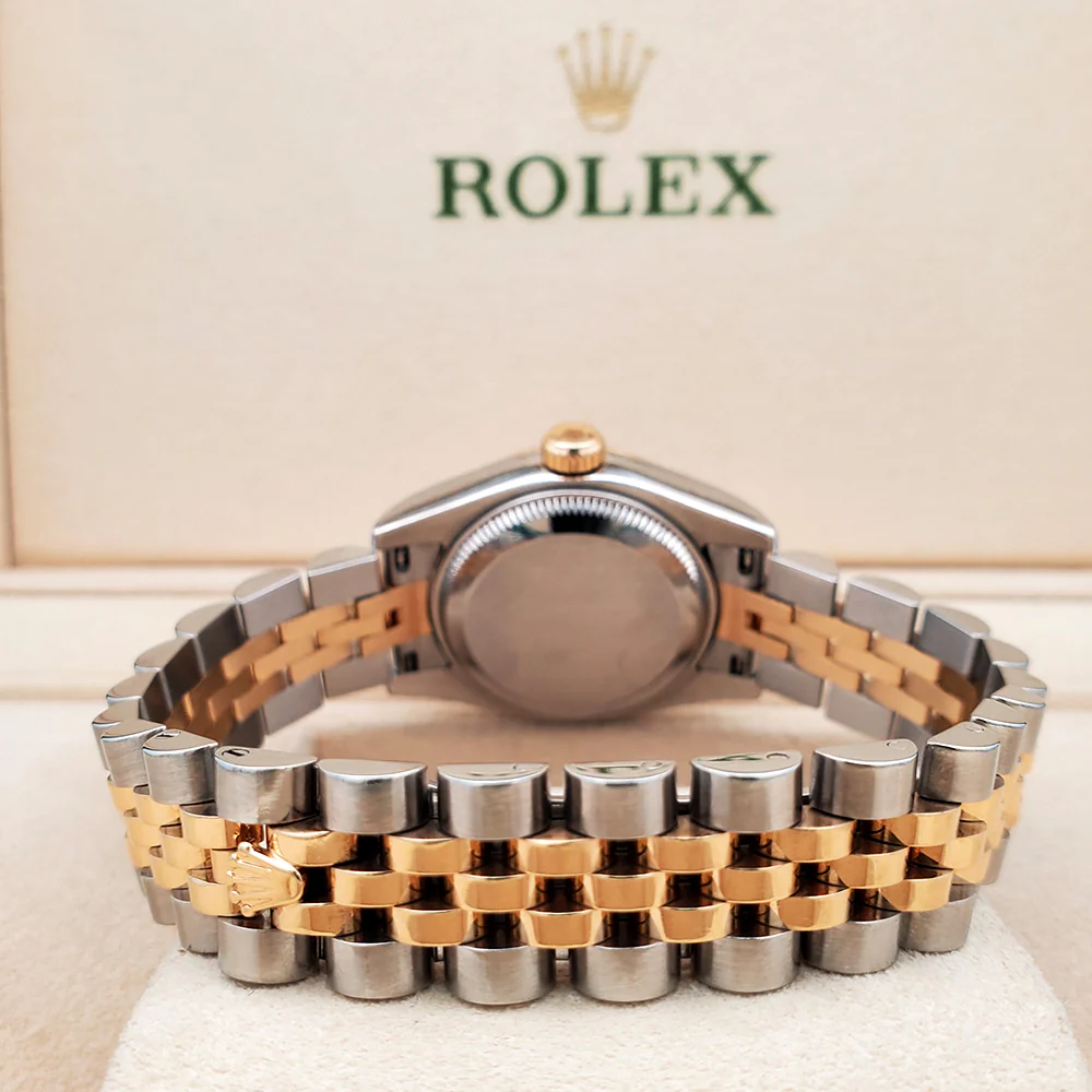 Rolex Datejust 26mm Factory Champagne Diamond Dial 2-tone Yellow/Gold Jubilee Watch 179173 Box Papers - Image 5