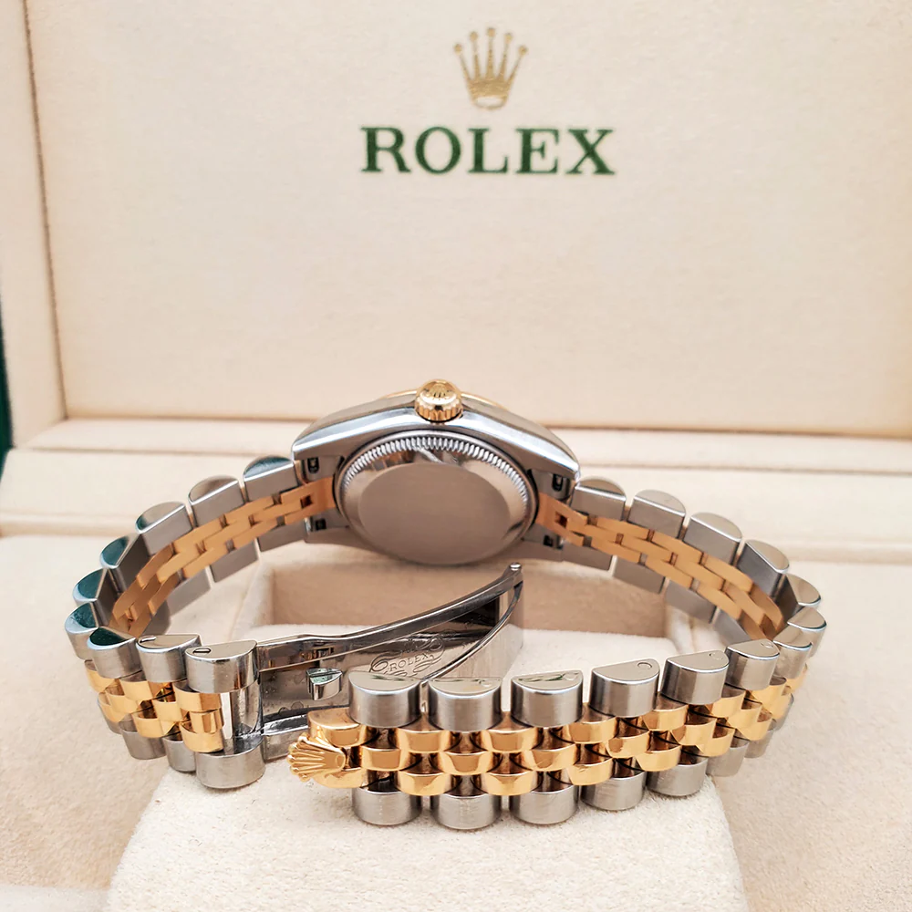 Rolex Datejust 26mm Factory Champagne Diamond Dial 2-tone Yellow/Gold Jubilee Watch 179173 Box Papers - Image 6