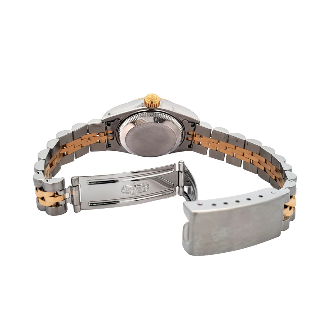 Rolex Datejust 26mm Factory Silver Diamond 2-Tone Yellow Gold/Steel Watch 79173 - Image 5