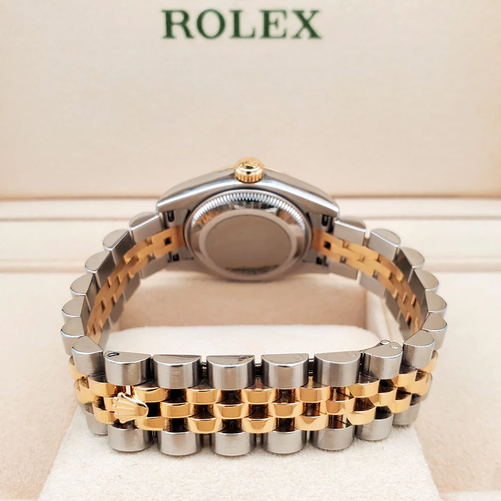 Rolex Datejust 26mm Gray Roman 2-tone Yellow Gold/Steel Watch 179173 Box Papers - Image 5