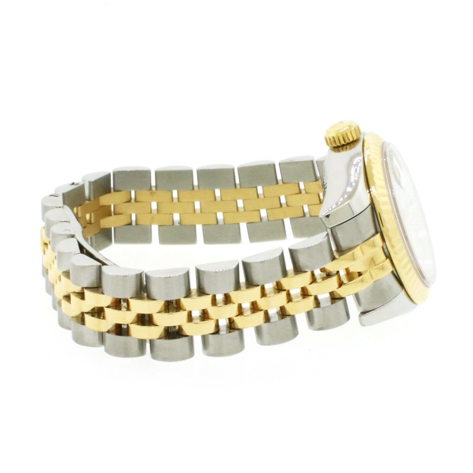 Rolex Datejust 26mm Yellow Gold/Steel Factory Meteorite Diamond Dial Jubilee Watch 179173 - Image 4