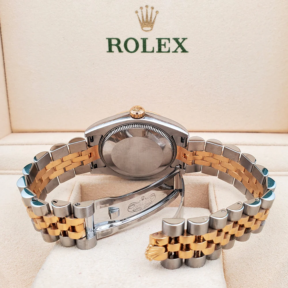 Rolex Datejust 31mm 178273 2-tone Factory Champagne MOP Diamond Dial Jubilee Watch - Image 6