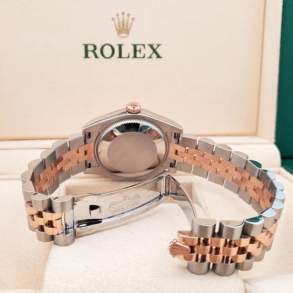 Rolex Datejust 31mm 2-tone 178271 Pink Index Dial Jubilee Watch Box Papers - Image 6