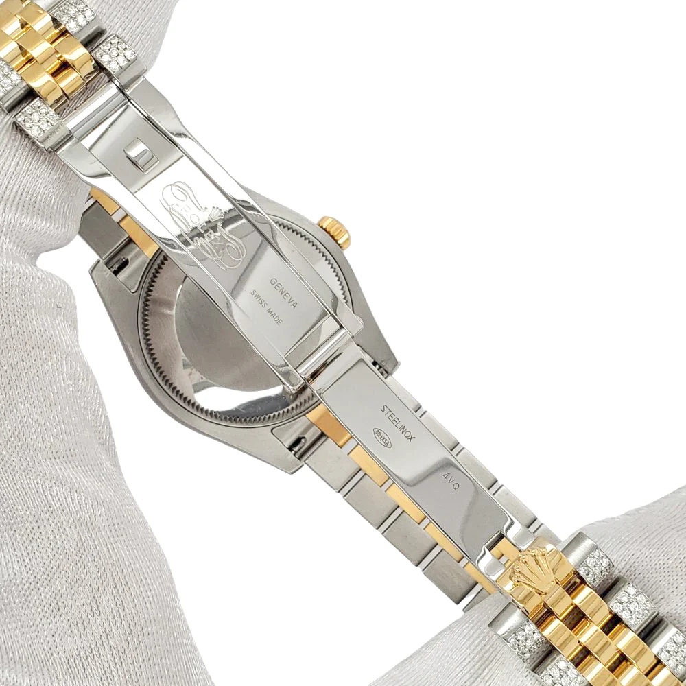 Rolex Datejust 31mm 2-Tone 178273 3.56ct Diamond Bezel/Bracelet Champagne Roman Dial Watch - Image 5