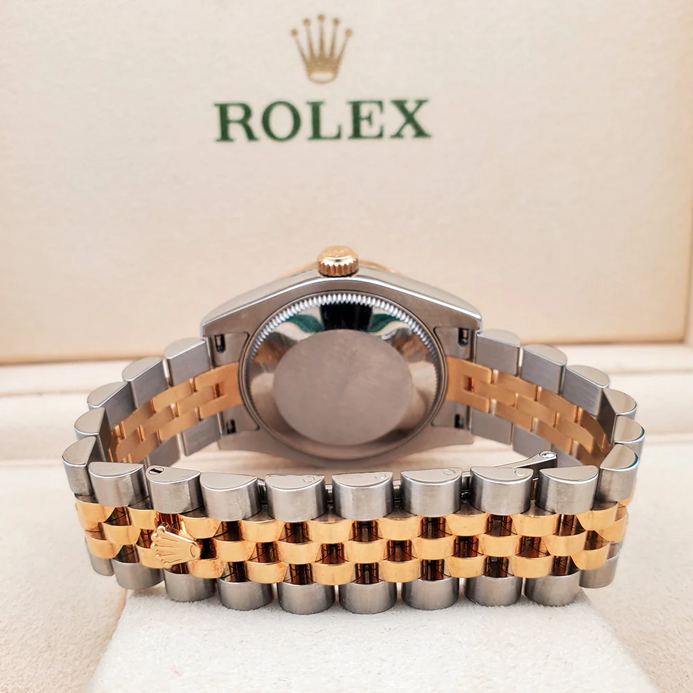 Rolex Datejust 31mm 2-Tone 178273 Champagne Roman Dial Jubilee Watch w/Diamond Bezel - Image 4