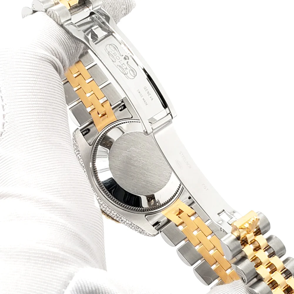 Rolex Datejust 31mm 2-Tone 178273 Silver Index Dial 4.4ct Diamond Bezel/Case Watch - Image 6