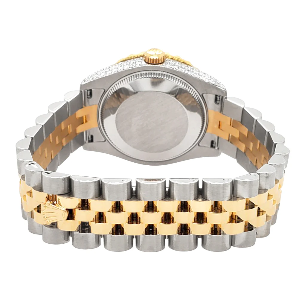 Rolex Datejust 31mm 2-Tone 178273 White Index Dial 4.4ct Diamond Bezel/Case Watch - Image 5