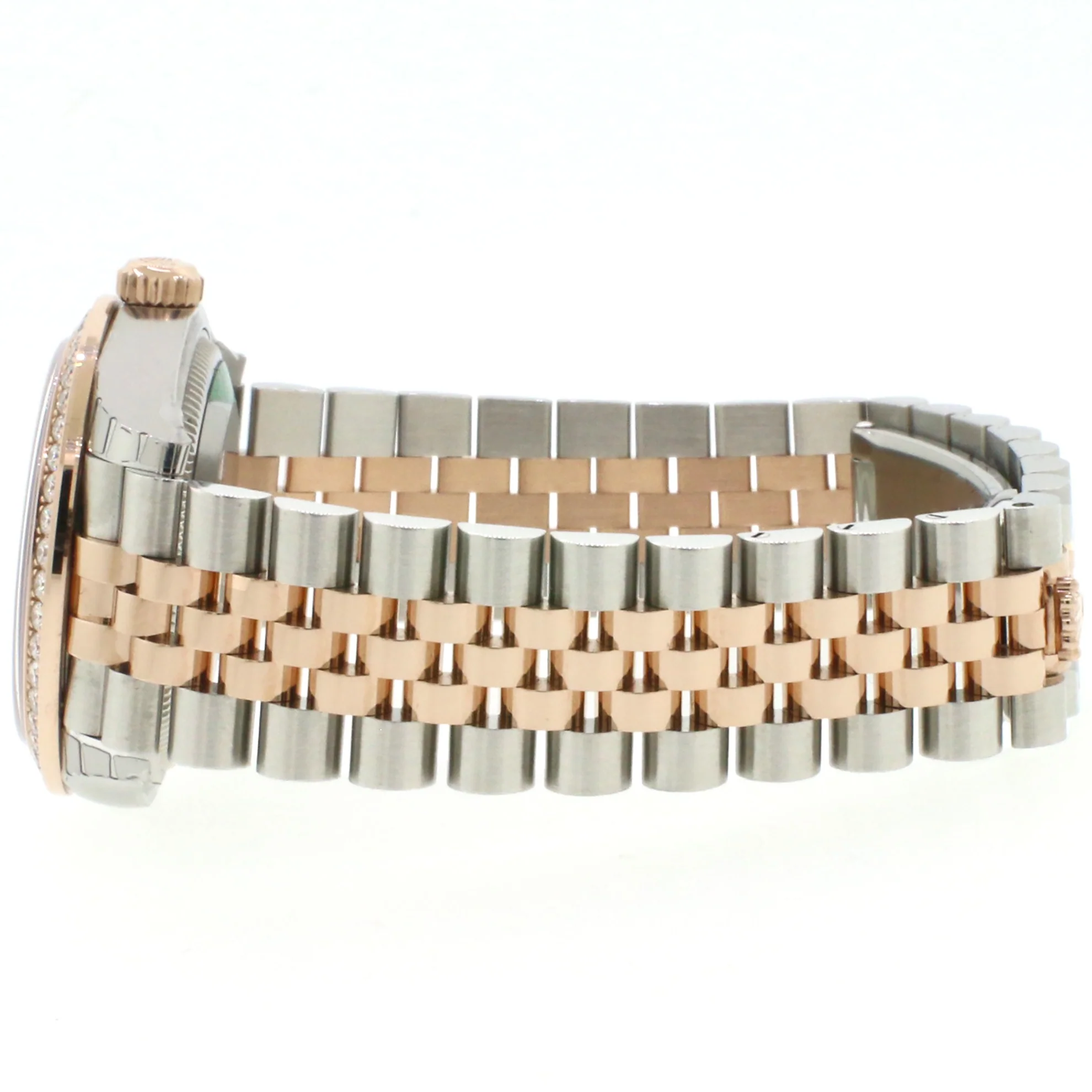 Rolex Datejust 31MM 2-Tone 18K Everose Gold/ Steel Chocolate Roman Dial Ladies Watch Box Papers - Image 5