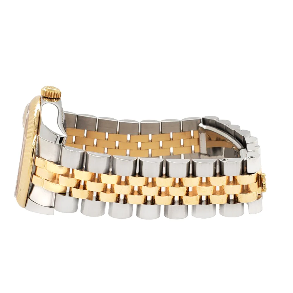 Rolex Datejust 31mm 2-tone Factory Champagne Jubilee Diamond Anniversary Dial Watch 178273 - Image 4