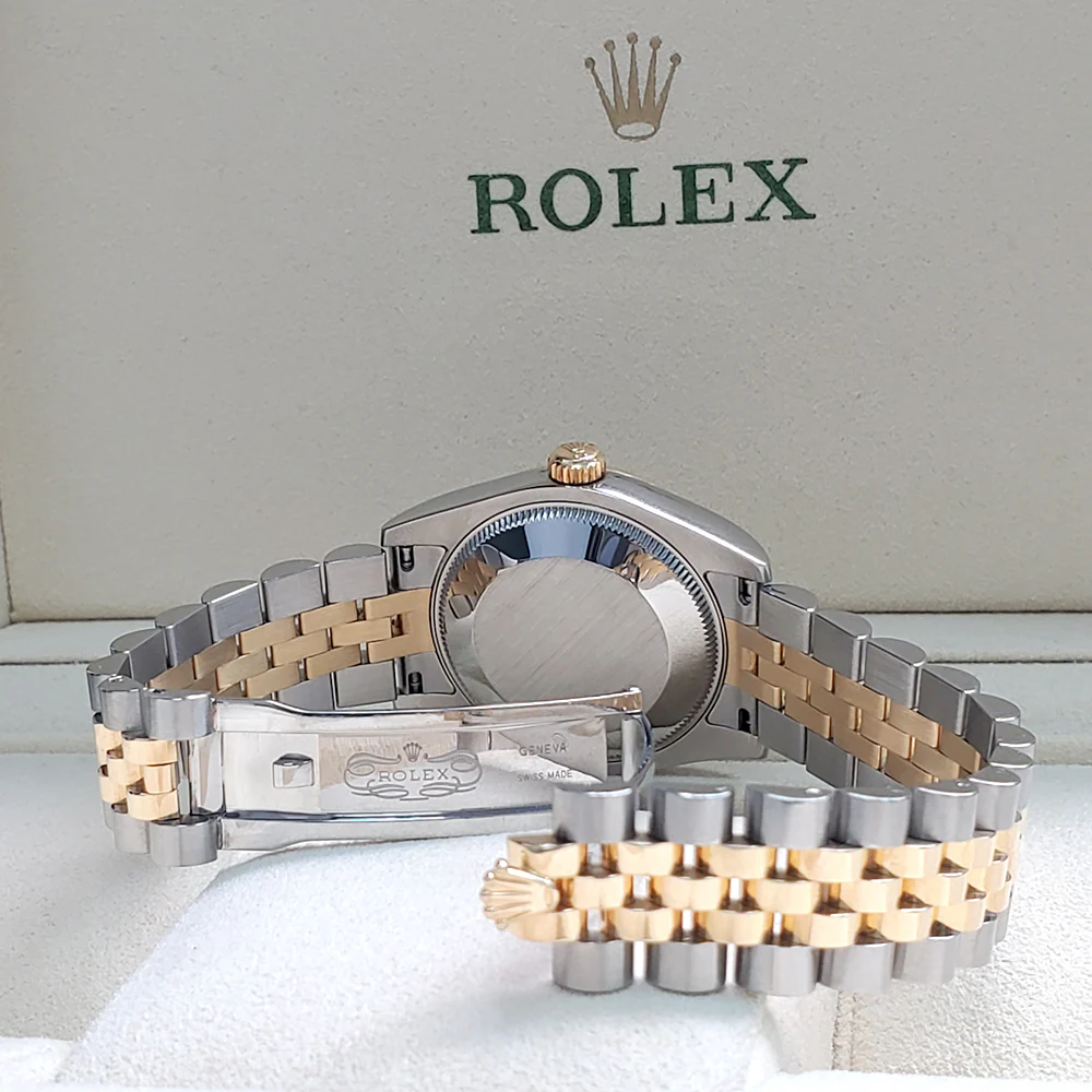 Rolex Datejust 31mm 2-tone Factory Champagne Jubilee Diamond Anniversary Dial Watch 178273 - Image 6