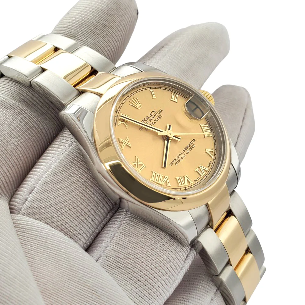 Rolex Datejust 31mm 2-tone Factory Champagne Roman Dial Watch 178243 - Image 2