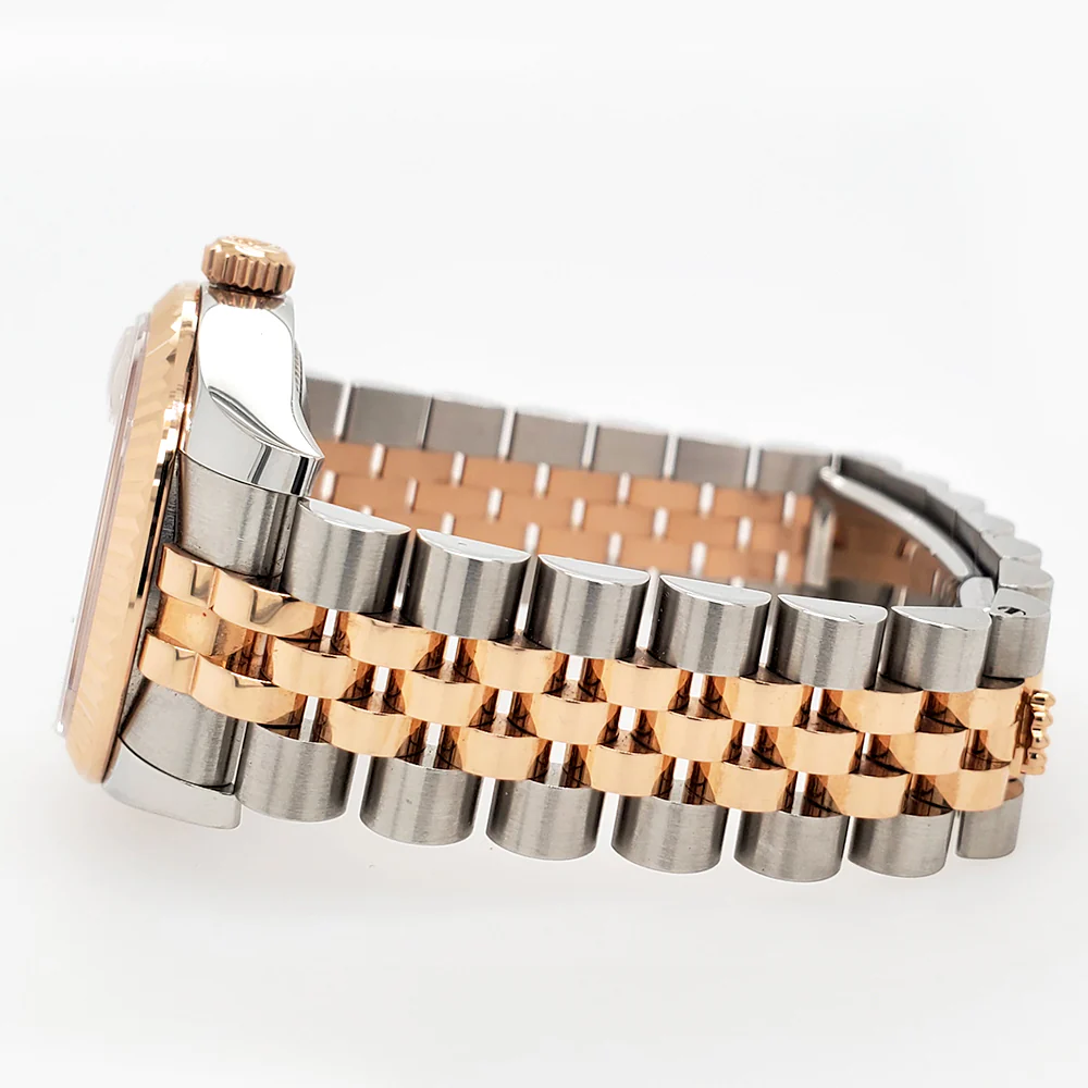 Rolex Datejust 31MM 2-Tone Rose Gold/Stainless Steel Factory Diamond Dial Jubilee Watch Box Papers 178271 - Image 4