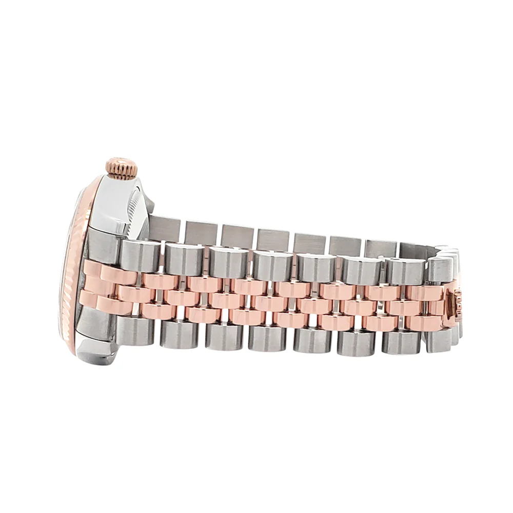 Rolex Datejust 31mm 2-tone Rose Gold/Steel 178271 Fluted Bezel Jubilee Watch Box Papers - Image 5