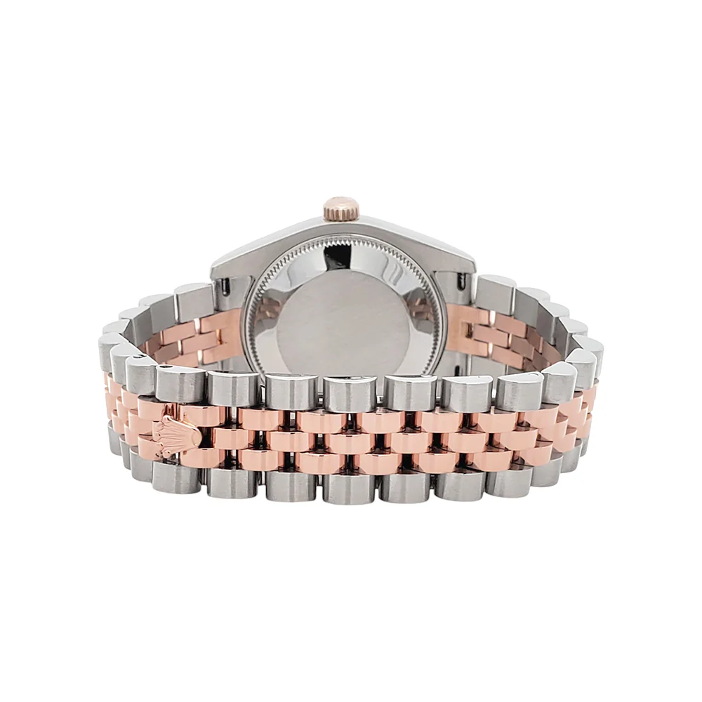 Rolex Datejust 31mm 2-tone Rose Gold/Steel 178271 Fluted Bezel Jubilee Watch Box Papers - Image 6