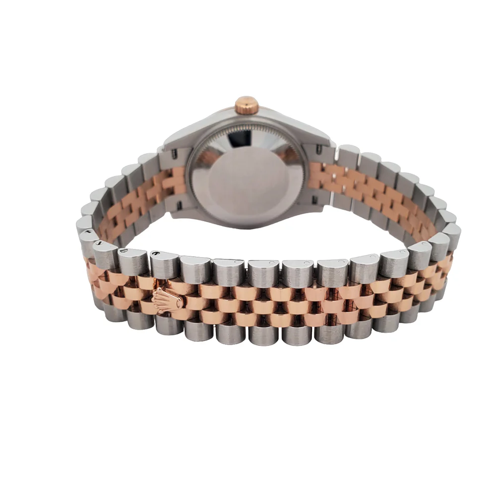 2021 Rolex Datejust 31mm 2-tone Rose Gold/Steel White Roman Jubilee Watch Box Papers 278271 - Image 5