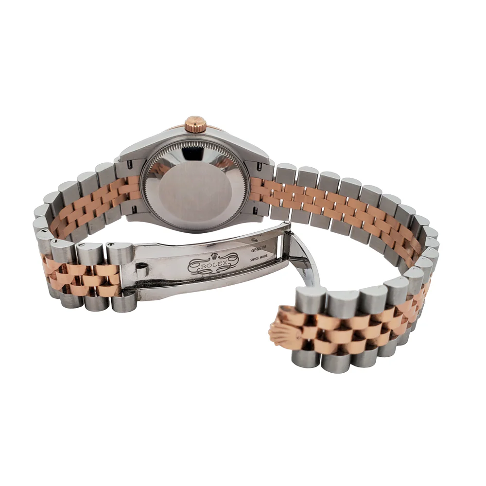 2021 Rolex Datejust 31mm 2-tone Rose Gold/Steel White Roman Jubilee Watch Box Papers 278271 - Image 6