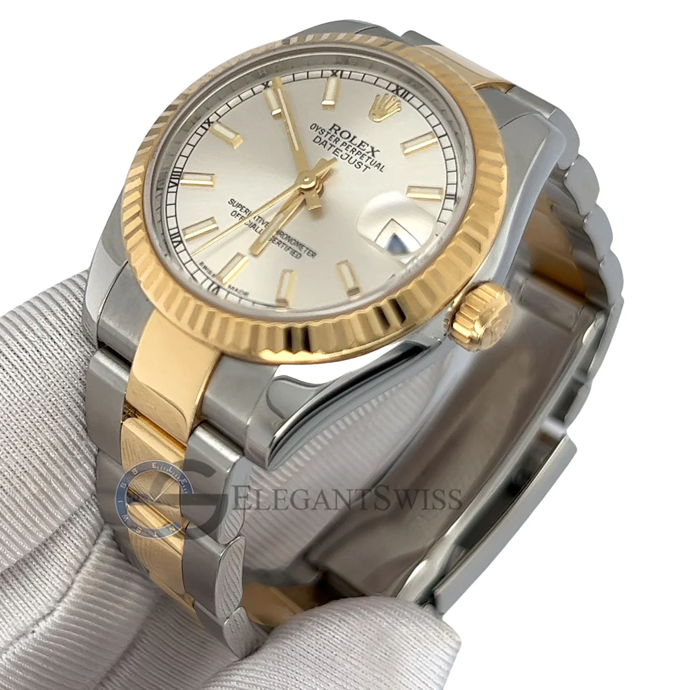 Rolex Datejust 31mm 2-tone Silver Dial Oyster Watch 2016 Box Papers 178273 - Image 2