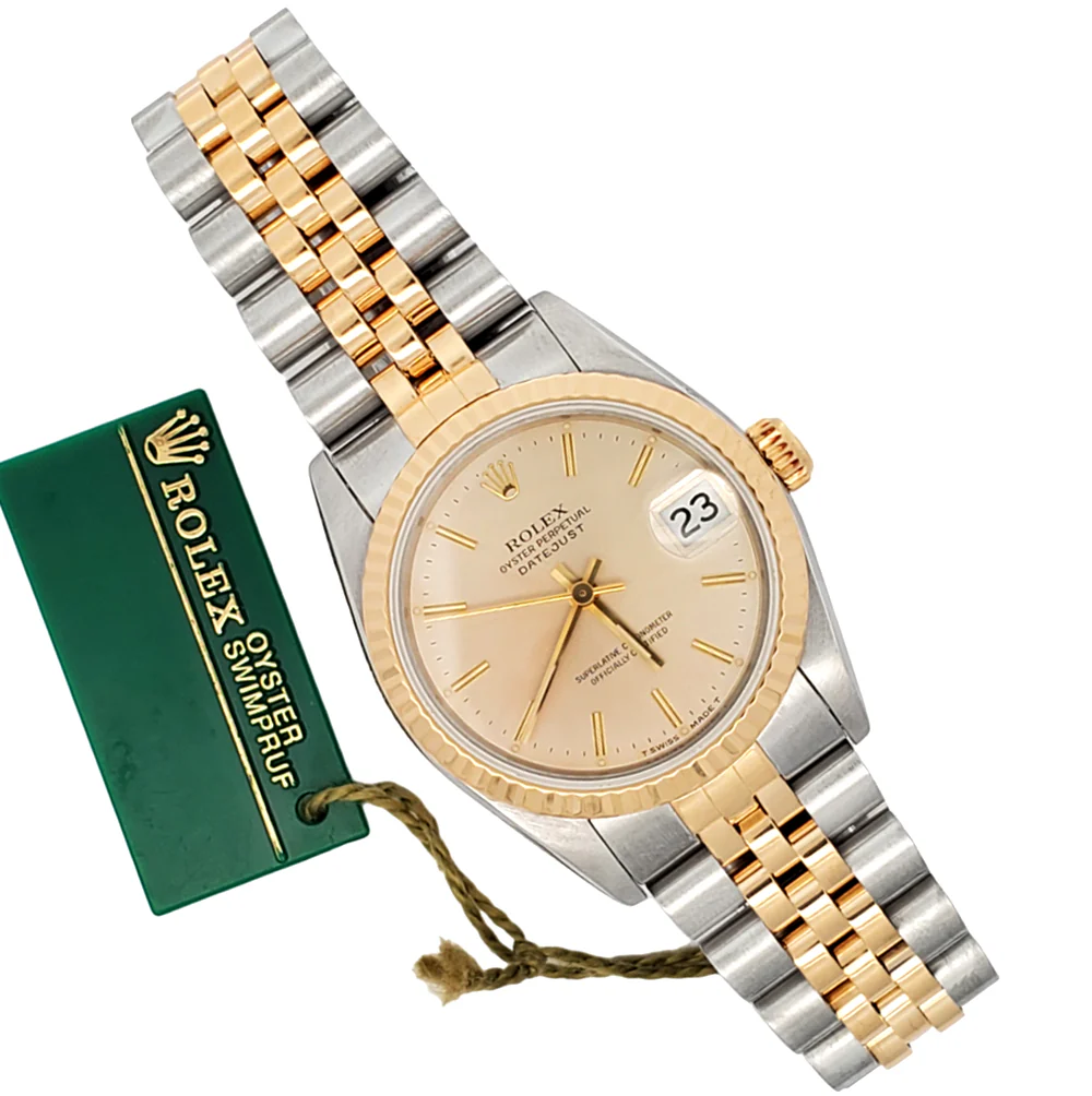 Rolex Datejust 31mm 2-tone Yellow Gold/Stainless Steel Jubilee Watch 68273 - Image 3