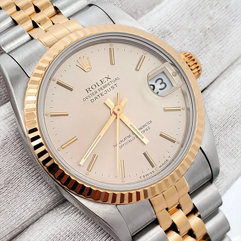 Rolex Datejust 31mm 2-tone Yellow Gold/Stainless Steel Jubilee Watch 68273 - Image 4