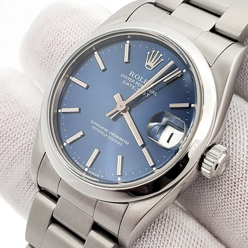 Rolex Datejust 31mm 68240 Blue Index Dial Steel Oyster Watch Box Papers - Image 2