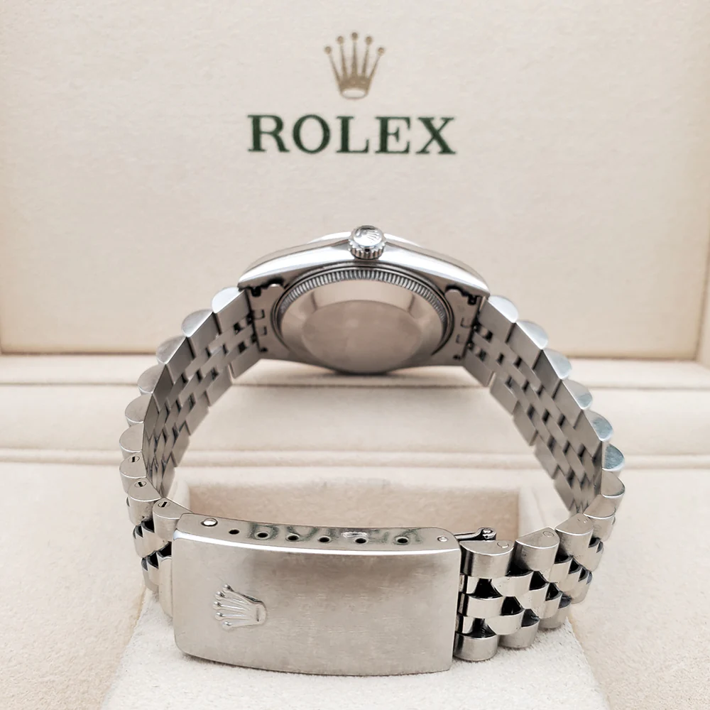 Rolex Datejust 31mm 68240 White Roman Dial Smooth Bezel Steel Jubilee Watch Box Papers - Image 5