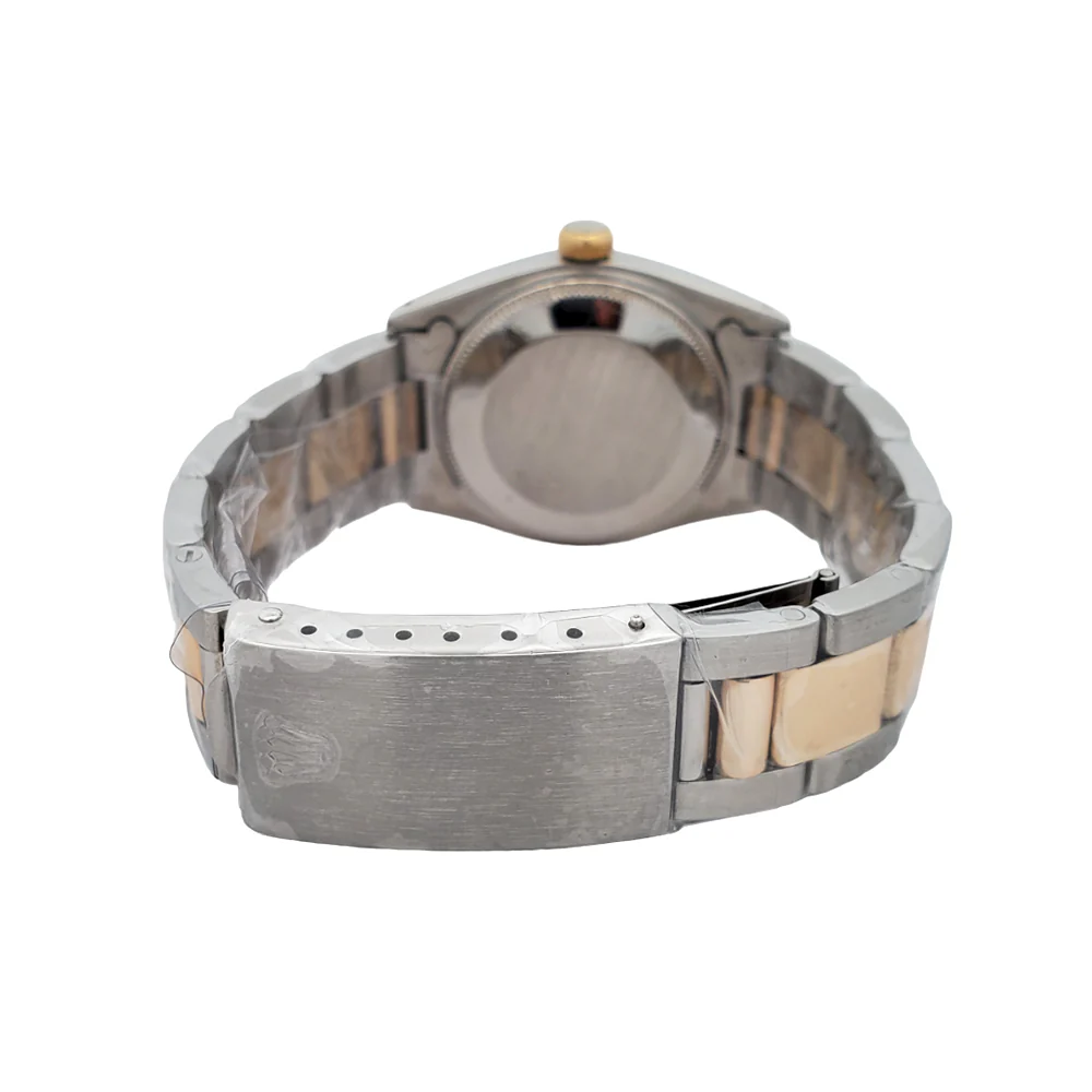 Rolex Datejust 31mm 6827 White Roman Yellow Gold/Steel Fluted Oyster Watch - Image 5